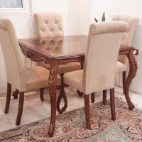 میز غذاخوری بهمراه ۴صندلی  چستر مناسب جهیزیه