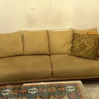مبل ۳ نفره چوب راش در حد نو