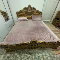 سرویس خواب سلطنتی تمام چوب اصل|تخت و سرویس خواب|قرچک, زیبا شهر|دیوار