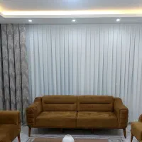 پرده پزیرایی همراه با شال و زیر پرد