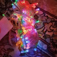 ریسه سوزنی رنگی(مولتی) پُر نور و نو