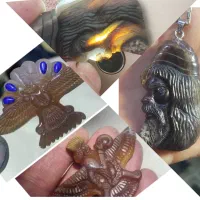 گوهرتراشی پیکرتراشی سنگ عقیق راف گردنبندکاروینگ