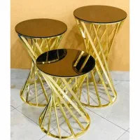 میز طلایی  استیل