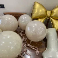 ۵ عدد بادکنک بوبو بالن و بادکنک پاپیون و عدد یک