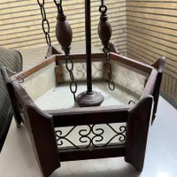 لوستر چوبی|لوستر و چراغ آویز|کرج, گوهردشت|دیوار