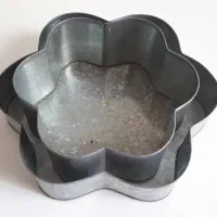 قالب کیک گالوانیزه طرح گل در دو سایز