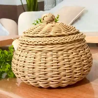 سبد حصیری|صنایع دستی و سایر لوازم تزئینی|شیراز, قلعه نو|دیوار