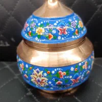 قندان مس و پرداز|ظروف سرو و پذیرایی|اصفهان, ارداجی|دیوار