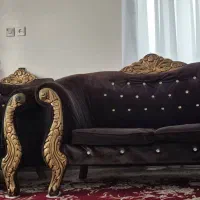 مبل هفت نفره با پارچه و چوب درجه یک