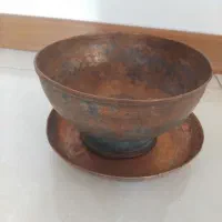 کاسه بشقاب مسی عتیقه