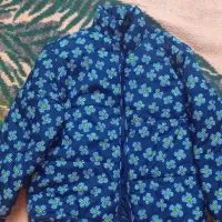 کاپشن سرمه ای کلاه دار دخترونه