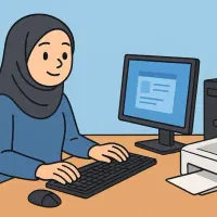 چند همکار خانم و آقا کافی نت و خدمات کامپیوتری