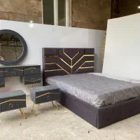 سرویس خواب دونفره مدل لیزری|تخت و سرویس خواب|تاکستان, |دیوار