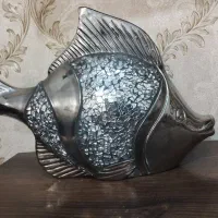 مجسمه ماهی اینه کاری زیبا|مجسمه، تندیس، ماکت|بروجرد, |دیوار