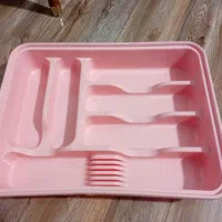 نظم دهنده قاشق وچنگال کفگیر دوتیکه صورتی رنگ