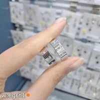 حلقه ست نقره مدل جواهری