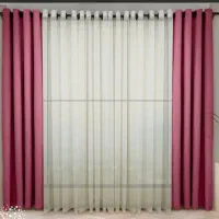 پرده پانچی اقتصادی دوخته شده آماده تحویل لحظه خرید