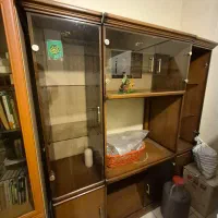 میز تلویزیون بوفه دار بزرگ و ویترینی