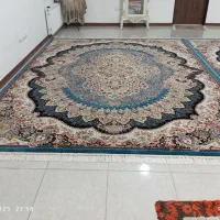 فرش ۷۵۰شانه فیروزه ای