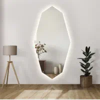 آینه قدی چندضلعی بک لایت 70×175