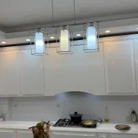 لوستر استیل سه شعله