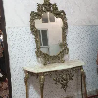 اینه کنسول برنجی قدیمی بسیارسنگین