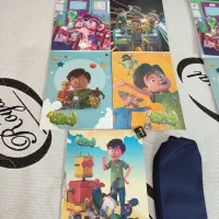 ۲ تا کوله یاکیف مدرسه با دفتر و جامدادی آک آک|کیف، کفش، کمربند|قم, بنیاد|دیوار