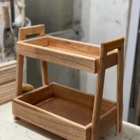 استند چوبی دو طبقه