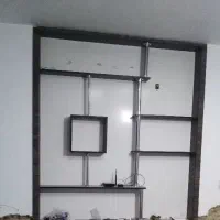 قفسه ام دی اف|کتابخانه، شلف، قفسه‌های دیواری|نیشابور, شهرآرا|دیوار