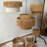 لوستر مکرومه ورافیا