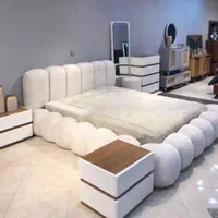 سرویس خواب ۲ نفره سفید تخت دونفره باکس تشک مدل ۱۸