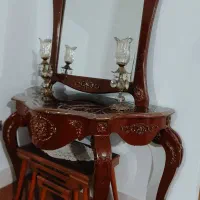 آینه و کنسول کلاسیک منبت کاری شده در حد نو