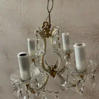 لوستر ۴ شعله کریستالی