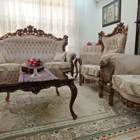 مبلمان کلاسیک ۹نفره همراه با جلو مبلی و عسلی|مبلمان خانگی و میز عسلی|اهواز, کوی ملی راه|دیوار