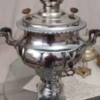 سماور ذغالی ۸ لیتری و قوری ورشو