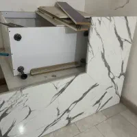 چهار درب کابینت ام دی اف هایگلاس جنس خوب رنگ سفید