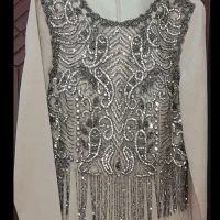 لباس مجلسی بلند حریر ترک