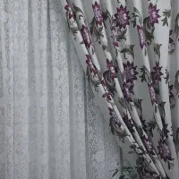 پرده زیبا رنگ سفید