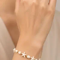 دستبند صدف و ستاره