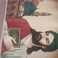 تابلو فرش ضامن آهو دراندازه100/140و100/65