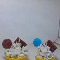 شمع کاپ کیکی طرح خوراکی کادویی خاص و شیک|صنایع دستی و سایر لوازم تزئینی|پیشوا, |دیوار