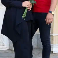 شومیزشلوار کرپ مشکی زنانه