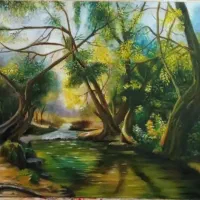 تابلوجذاب رنگ روغن منظره