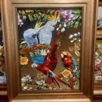 تابلو فرش دستباف طوطی بافت تبریز golha|تابلو فرش|تهران, نارمک|دیوار