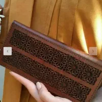 کیف پول چرم طبیعی گاوی تخفیف مناسبت روز زن/مادر|کیف، کفش، کمربند|اصفهان, فجر|دیوار