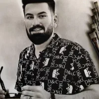 طراحی چهره سیاهقلم|تابلو، نقاشی، عکس|نیشابور, امین اسلامی|دیوار