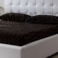 تخت چرمی سفید شیک تاج بلند