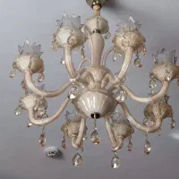 لوستر کریستال ۸ شاخه|لوستر و چراغ آویز|تهران, حکیمیه|دیوار