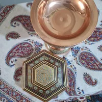 ست ظروف مسی فیروزه کوبی|صنایع دستی و سایر لوازم تزئینی|تهران, افسریه|دیوار
