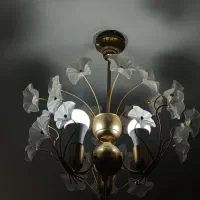 لوستر ۵ شاخه زیبا|لوستر و چراغ آویز|شیراز, نصر|دیوار